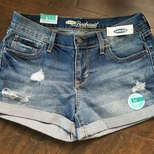 Old Navy Boyfriend Short Jean Denim Distressed